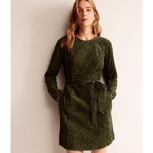 Boden Green Corduroy Dress With POCKETS!